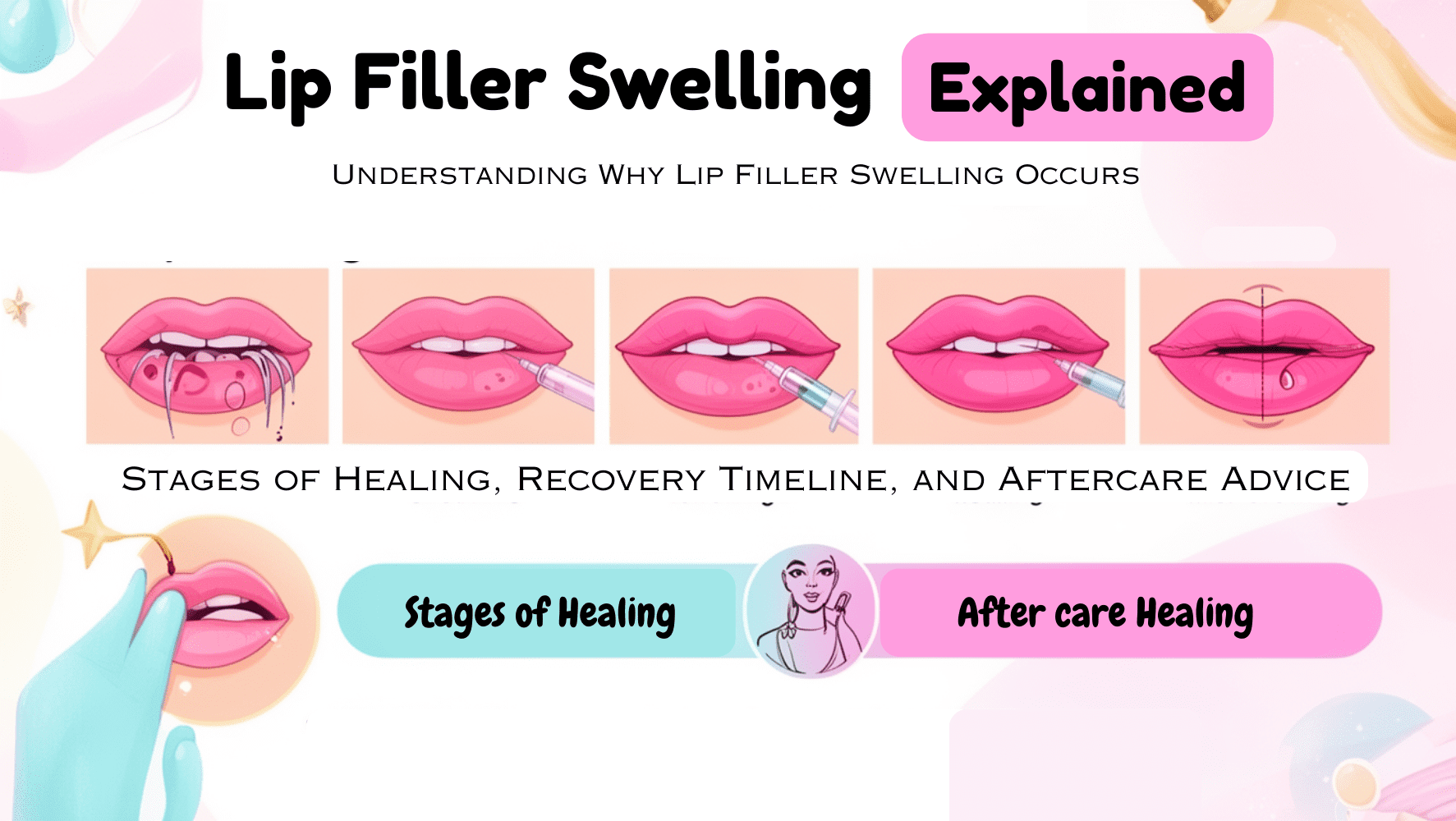Lip Filler Swelling Explained: Stages of Healing, Recovery Timeline, and Aftercare Advice